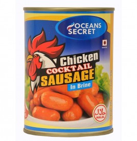 Oceans Secret Chicken Cocktail Sausage In Brine  Tin  425 grams